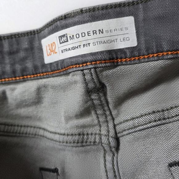 Lee Modern Series L342 Straight Leg Fit Jeans Size 31 32 Gray - Picture 3 of 6